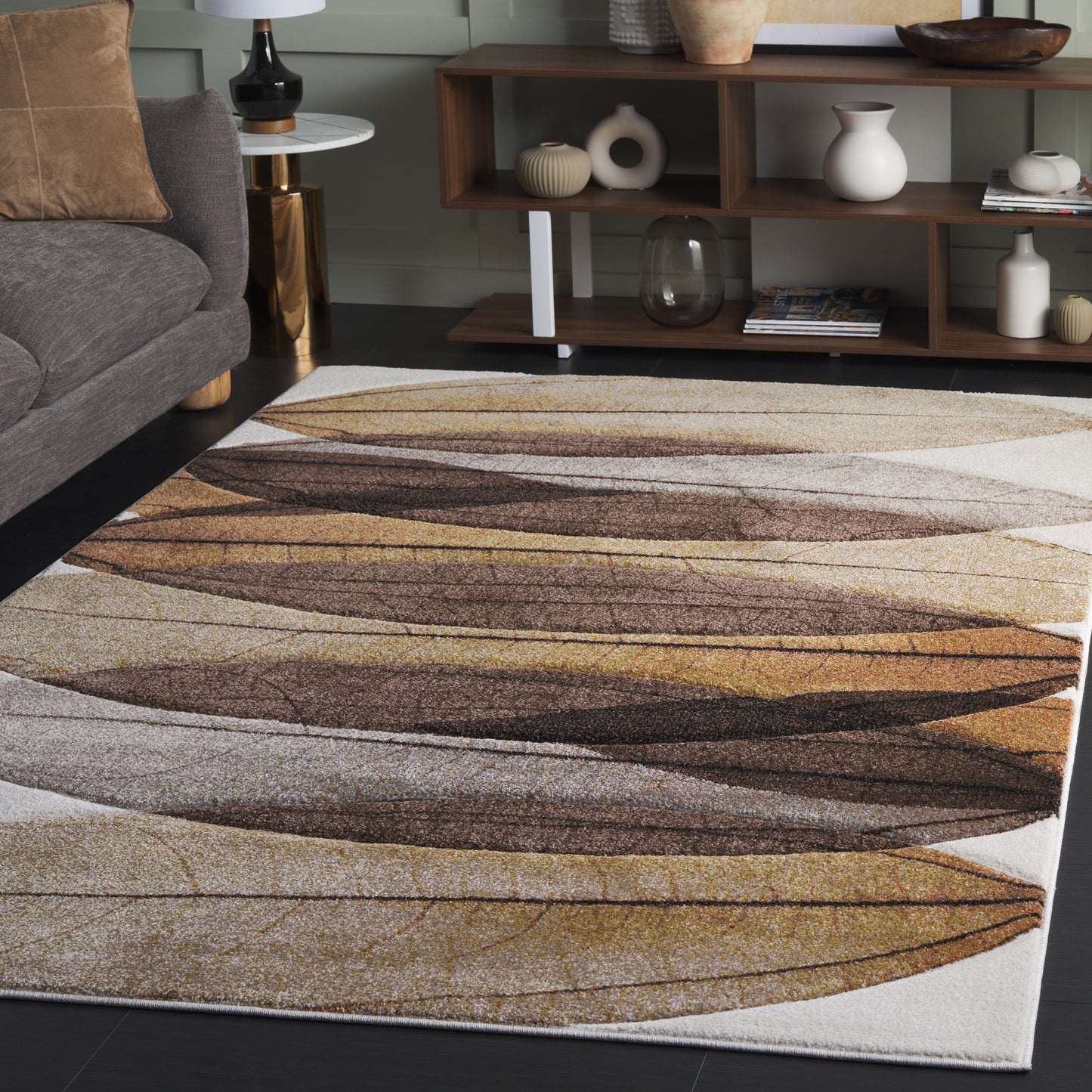 Tapis abstrait moderne du milieu du siècle SAFAVIEH Hollywood Josefine