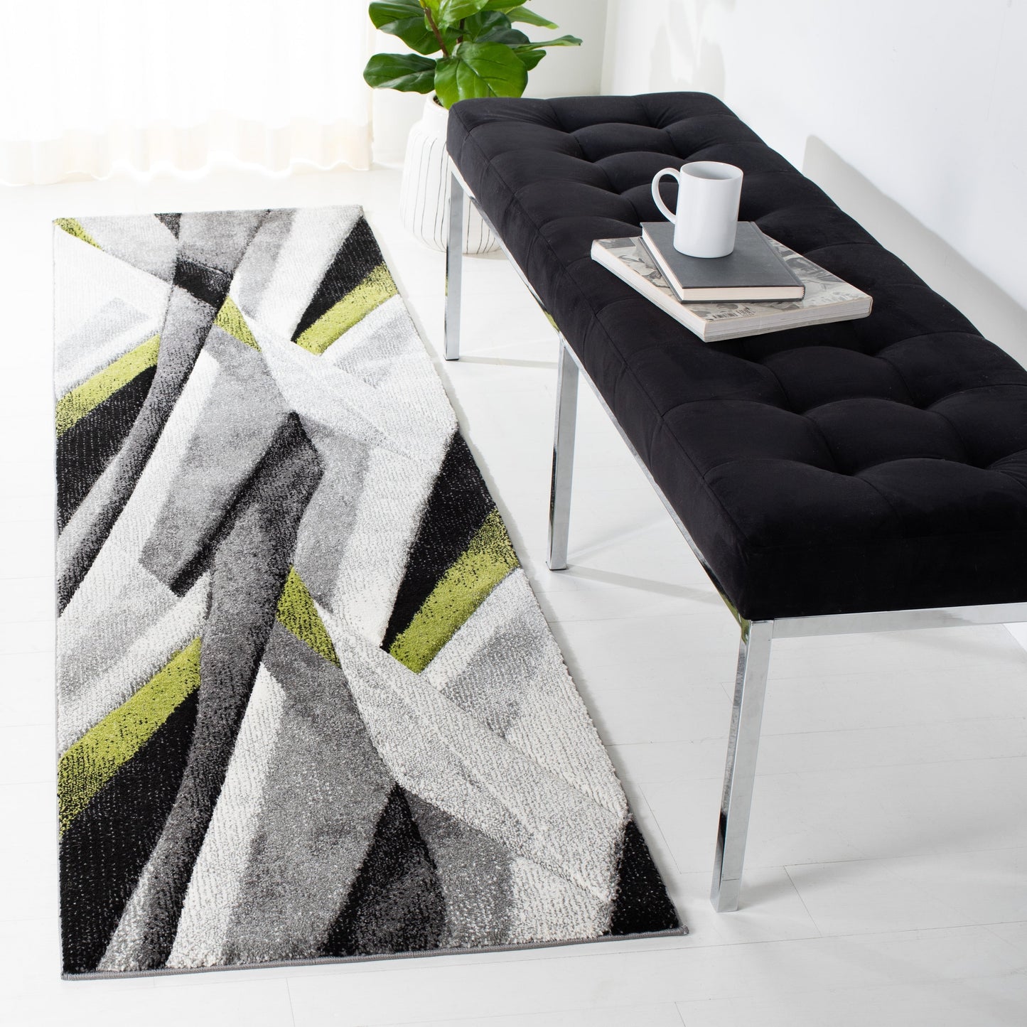 Tapis abstrait moderne du milieu du siècle SAFAVIEH Hollywood Takae