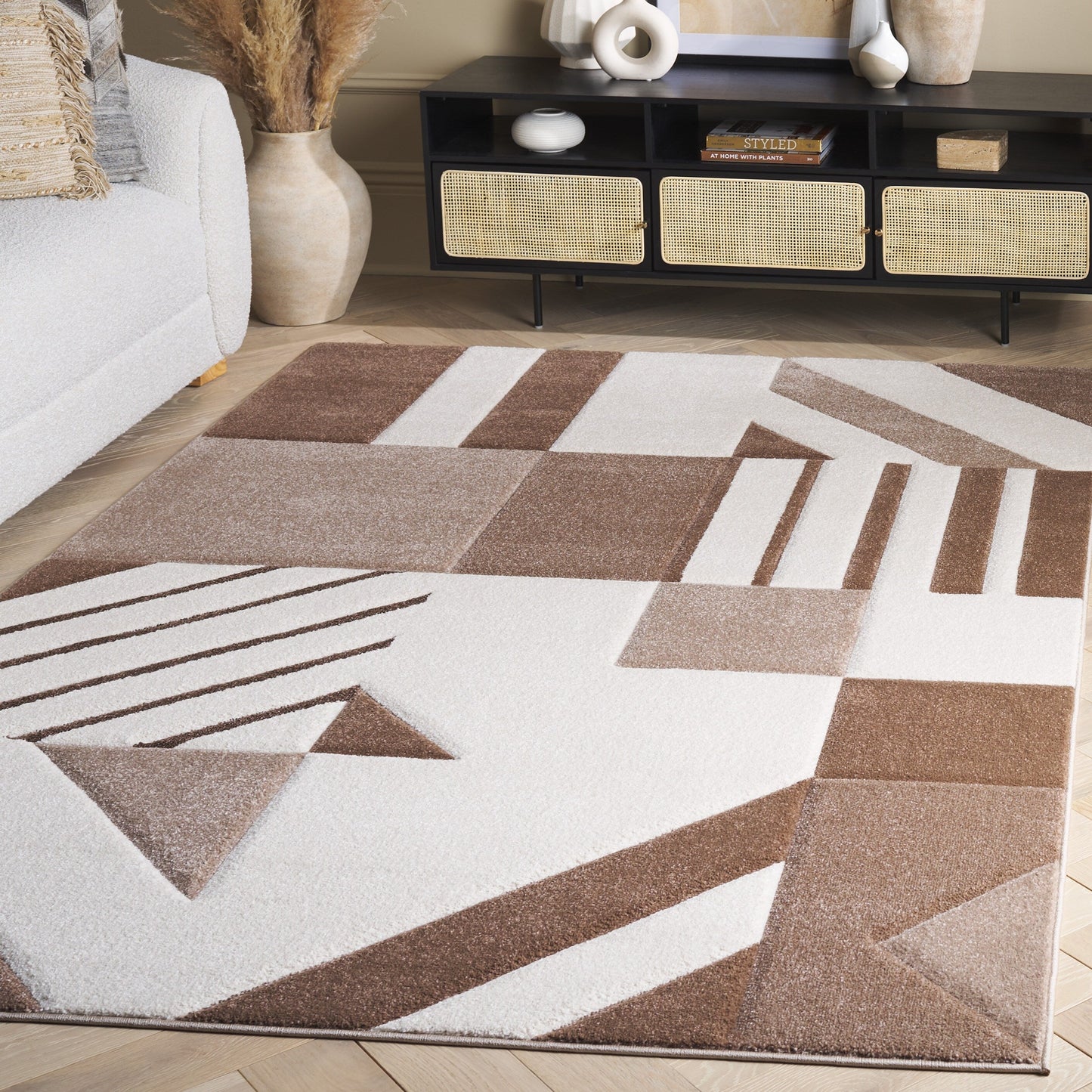 Tapis abstrait moderne du milieu du siècle SAFAVIEH Hollywood Tzana