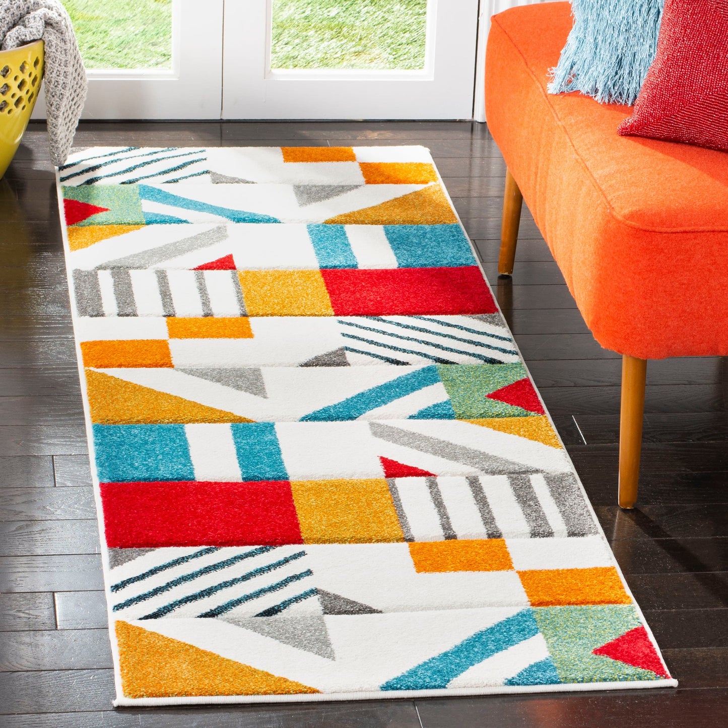 Tapis abstrait moderne du milieu du siècle SAFAVIEH Hollywood Tzana