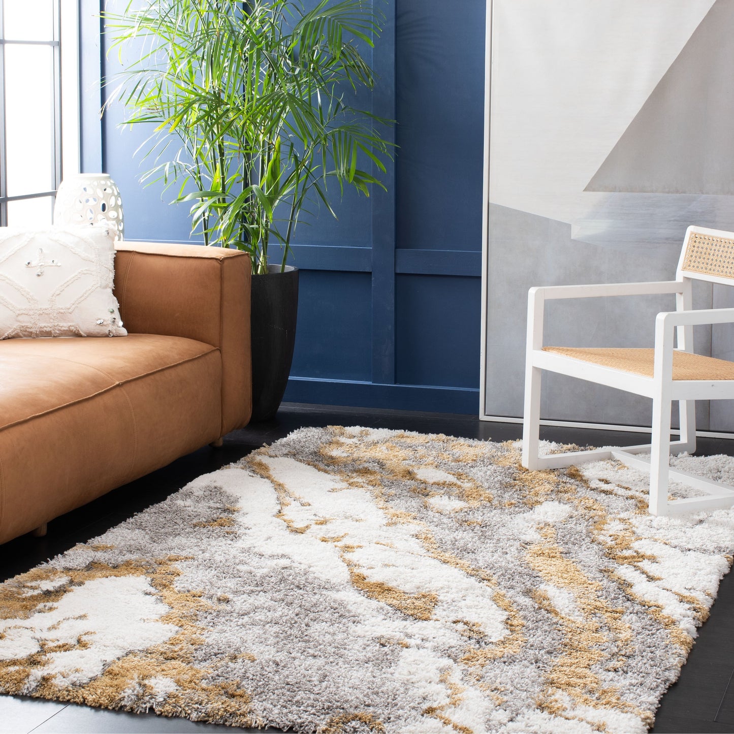 Tapis SAFAVIEH Horizon Shag Remona de 2,6 pouces d'épaisseur