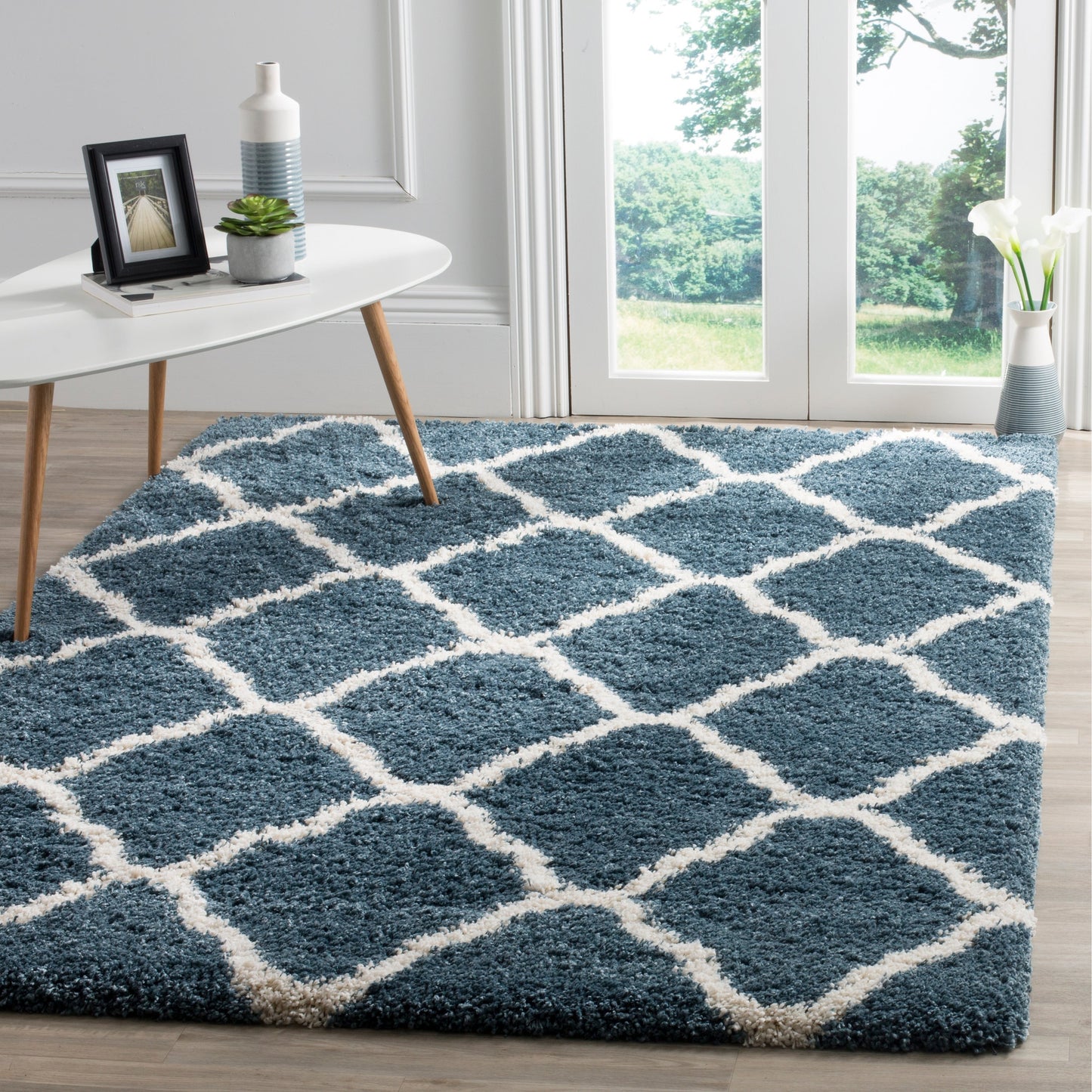 Tapis SAFAVIEH Hudson Shag Athena Trellis de 2 pouces d'épaisseur