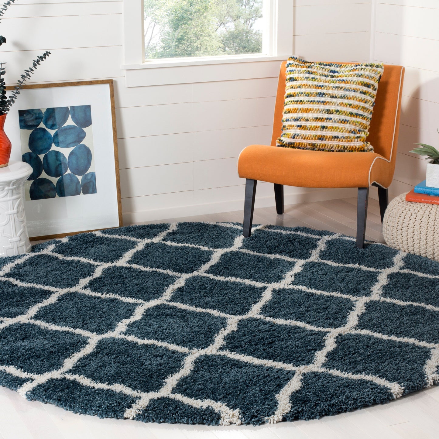 Tapis SAFAVIEH Hudson Shag Athena Trellis de 2 pouces d'épaisseur