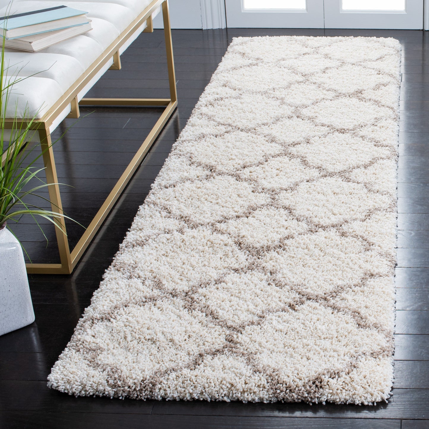 Tapis SAFAVIEH Hudson Shag Jeryl Glam Trellis 2 pouces