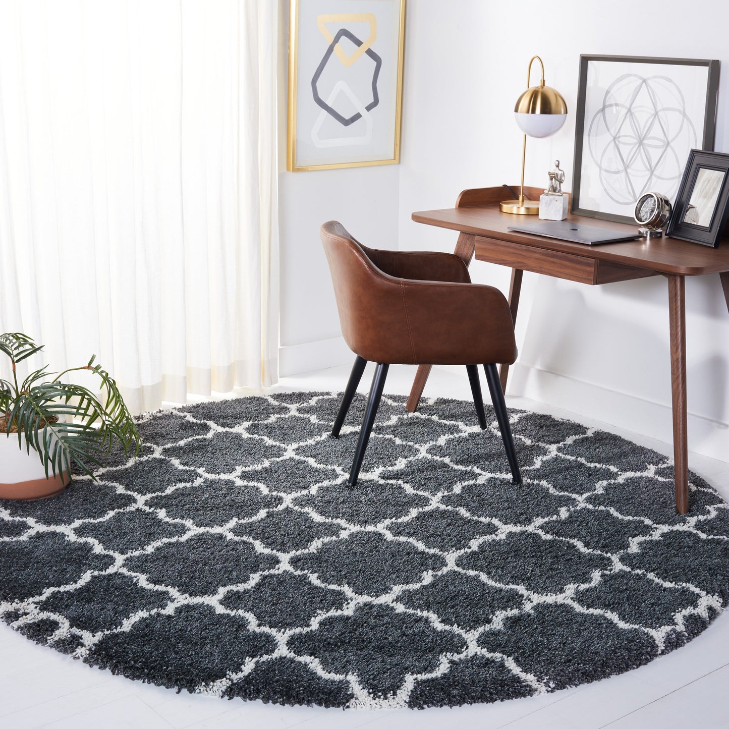 Tapis SAFAVIEH Hudson Shag Jeryl Glam Trellis 2 pouces