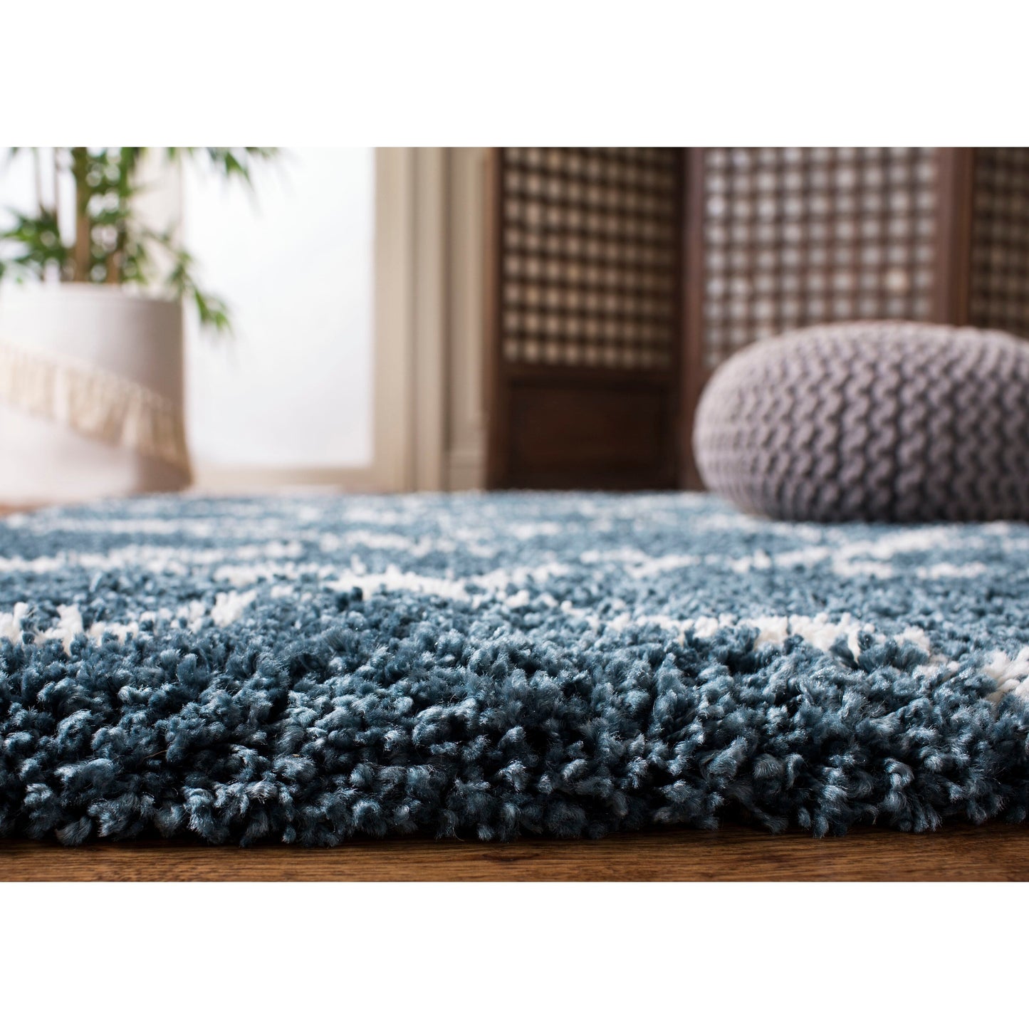 Tapis SAFAVIEH Hudson Shag Jeryl Glam Trellis 2 pouces