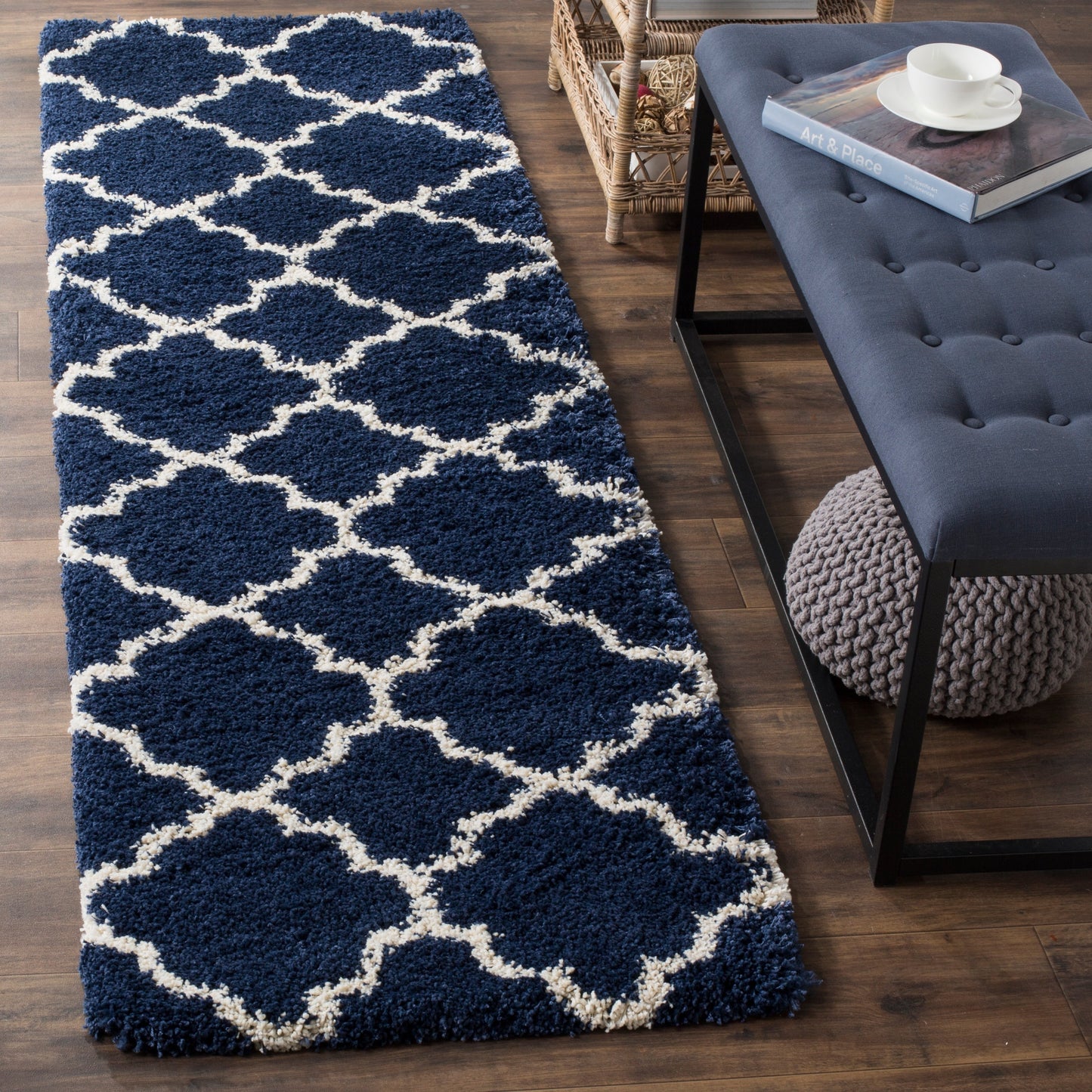 Tapis SAFAVIEH Hudson Shag Jeryl Glam Trellis 2 pouces