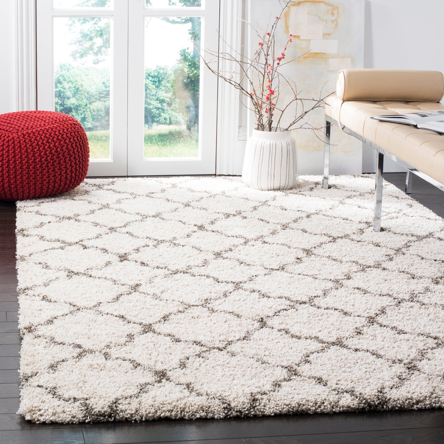 Tapis SAFAVIEH Hudson Shag Jeryl Glam Trellis 2 pouces