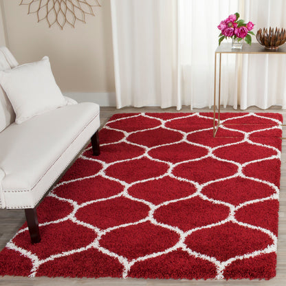 Tapis SAFAVIEH Hudson Shag Pushpa Trellis de 2 pouces d'épaisseur