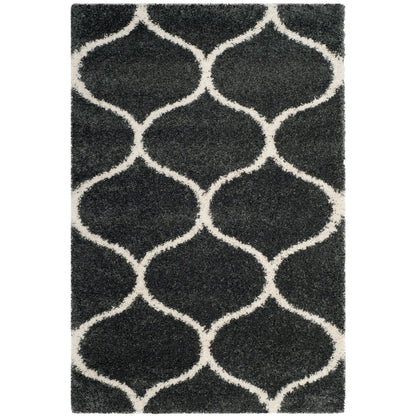 Tapis SAFAVIEH Hudson Shag Pushpa Trellis de 2 pouces d'épaisseur