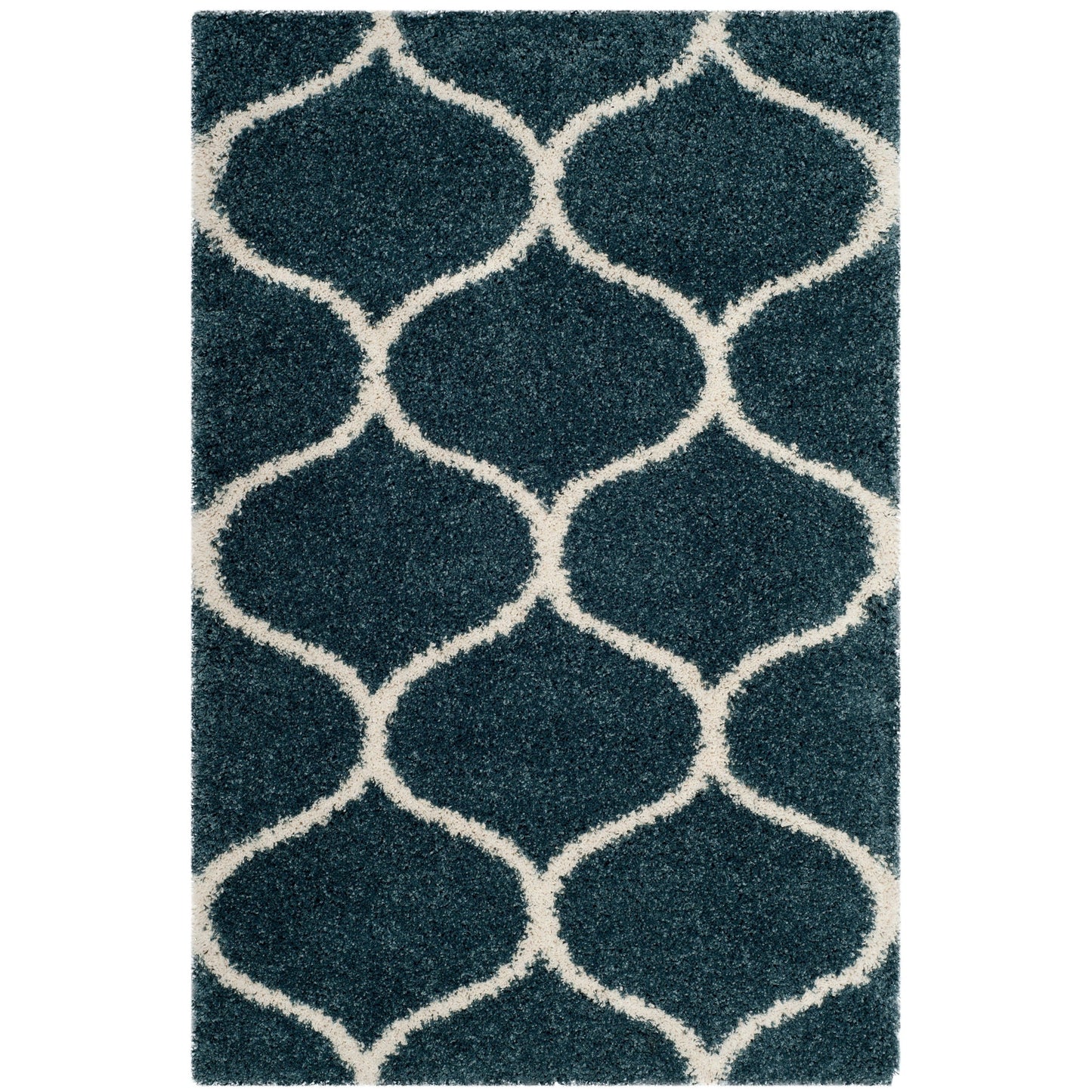 Tapis SAFAVIEH Hudson Shag Pushpa Trellis de 2 pouces d'épaisseur