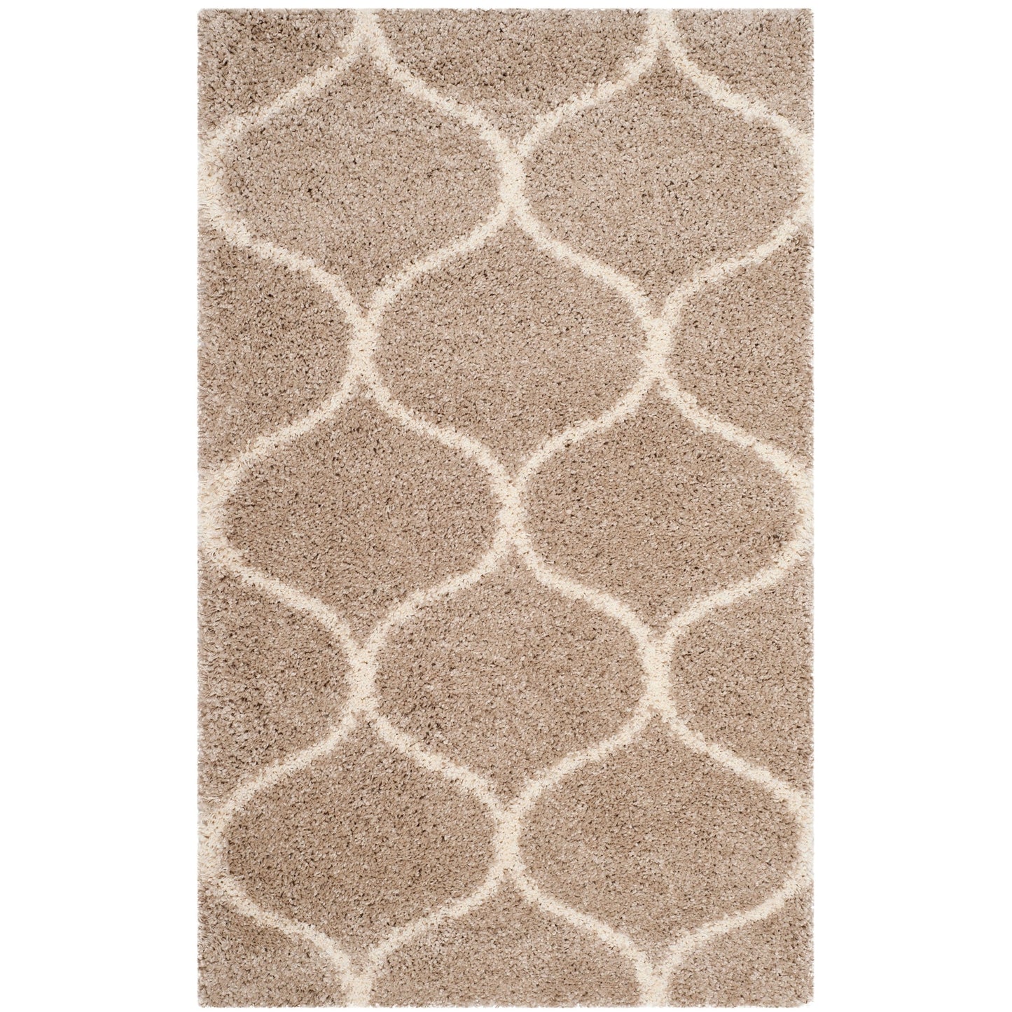 Tapis SAFAVIEH Hudson Shag Pushpa Trellis de 2 pouces d'épaisseur