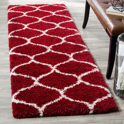 Tapis SAFAVIEH Hudson Shag Pushpa Trellis de 2 pouces d'épaisseur