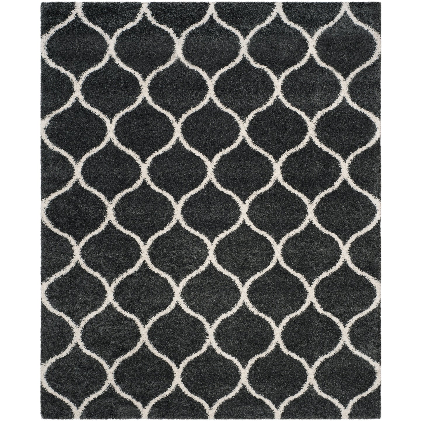 Tapis SAFAVIEH Hudson Shag Pushpa Trellis de 2 pouces d'épaisseur