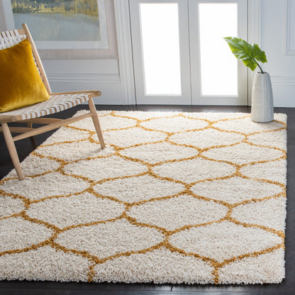Tapis SAFAVIEH Hudson Shag Pushpa Trellis de 2 pouces d'épaisseur