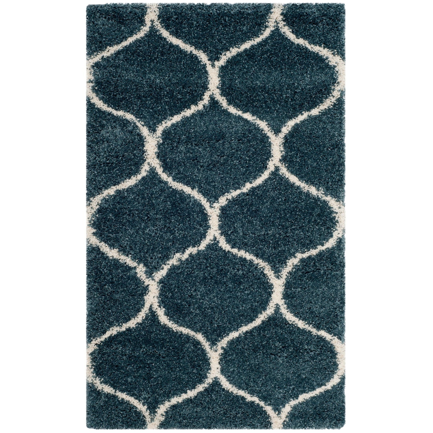 Tapis SAFAVIEH Hudson Shag Pushpa Trellis de 2 pouces d'épaisseur