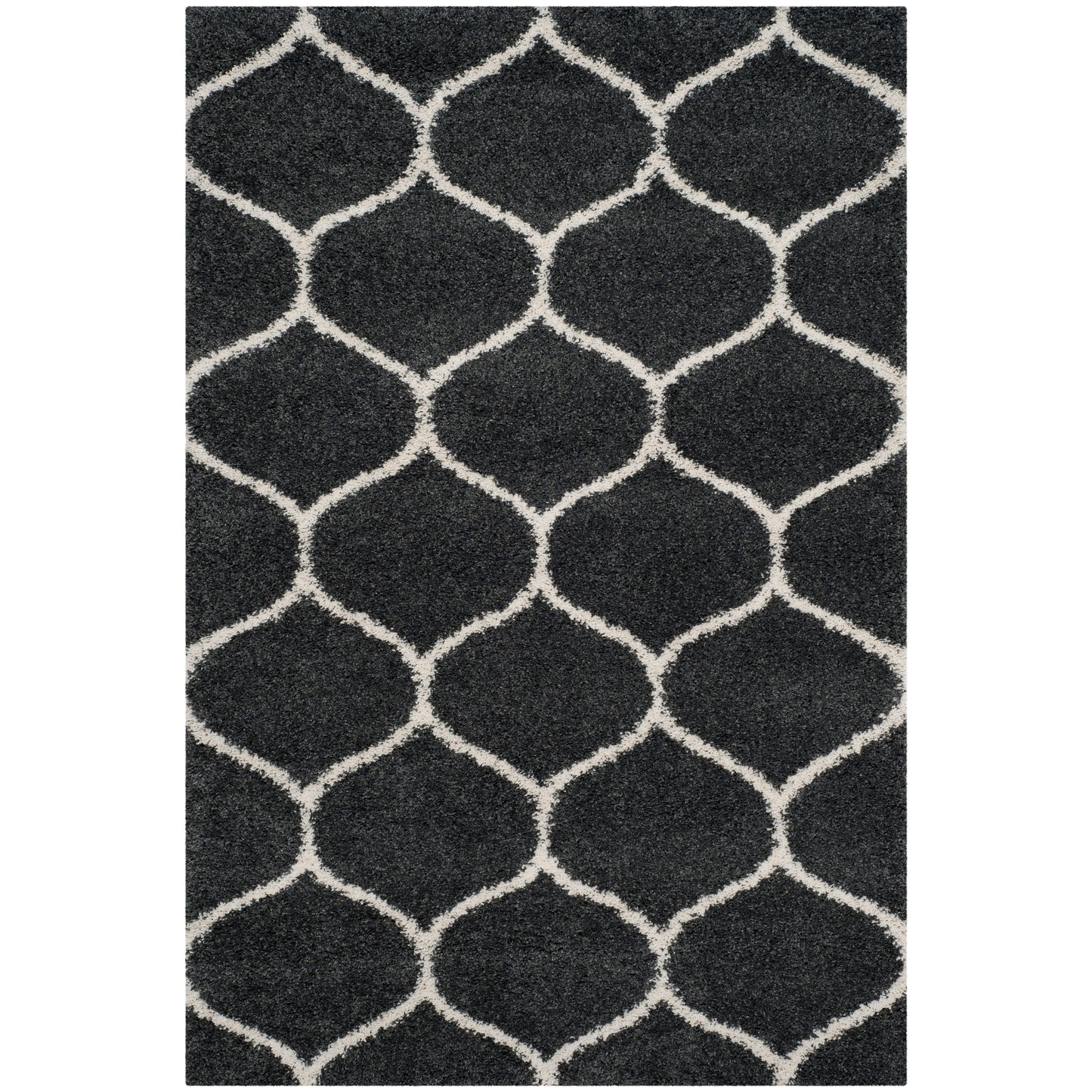 Tapis SAFAVIEH Hudson Shag Pushpa Trellis de 2 pouces d'épaisseur