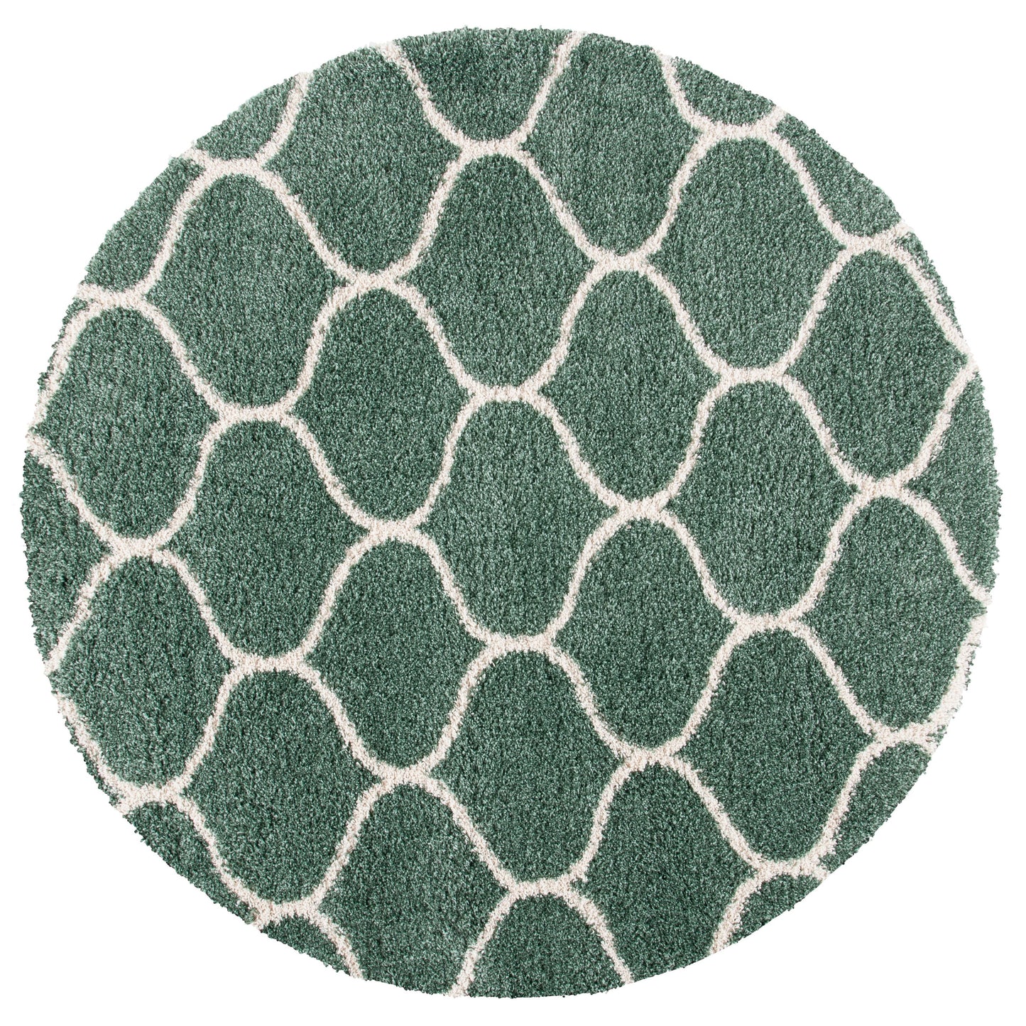 Tapis SAFAVIEH Hudson Shag Pushpa Trellis de 2 pouces d'épaisseur