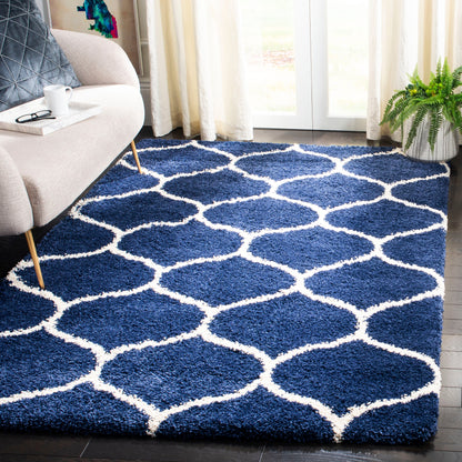 Tapis SAFAVIEH Hudson Shag Pushpa Trellis de 2 pouces d'épaisseur