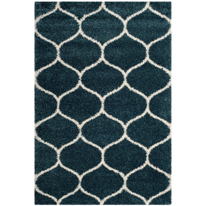 Tapis SAFAVIEH Hudson Shag Pushpa Trellis de 2 pouces d'épaisseur
