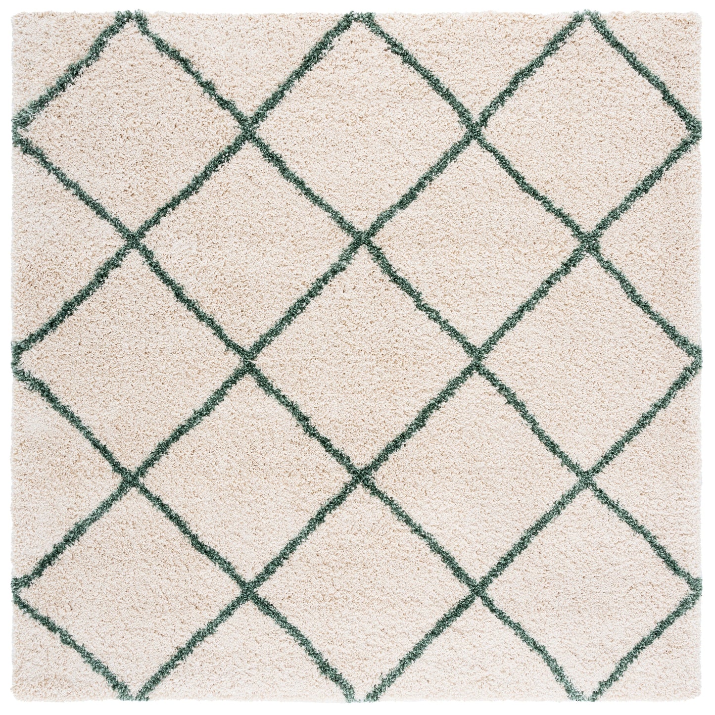 Tapis SAFAVIEH Hudson Shag Raili Diamond Treillis de 2 pouces d'épaisseur