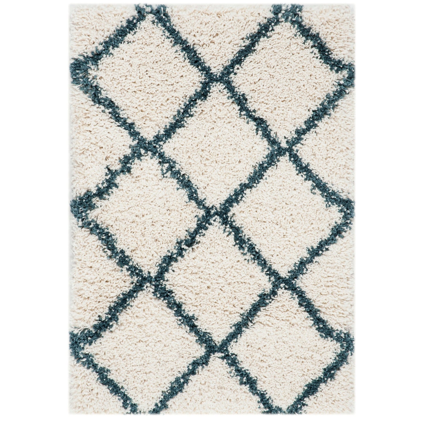 Tapis SAFAVIEH Hudson Shag Raili Diamond Treillis de 2 pouces d'épaisseur