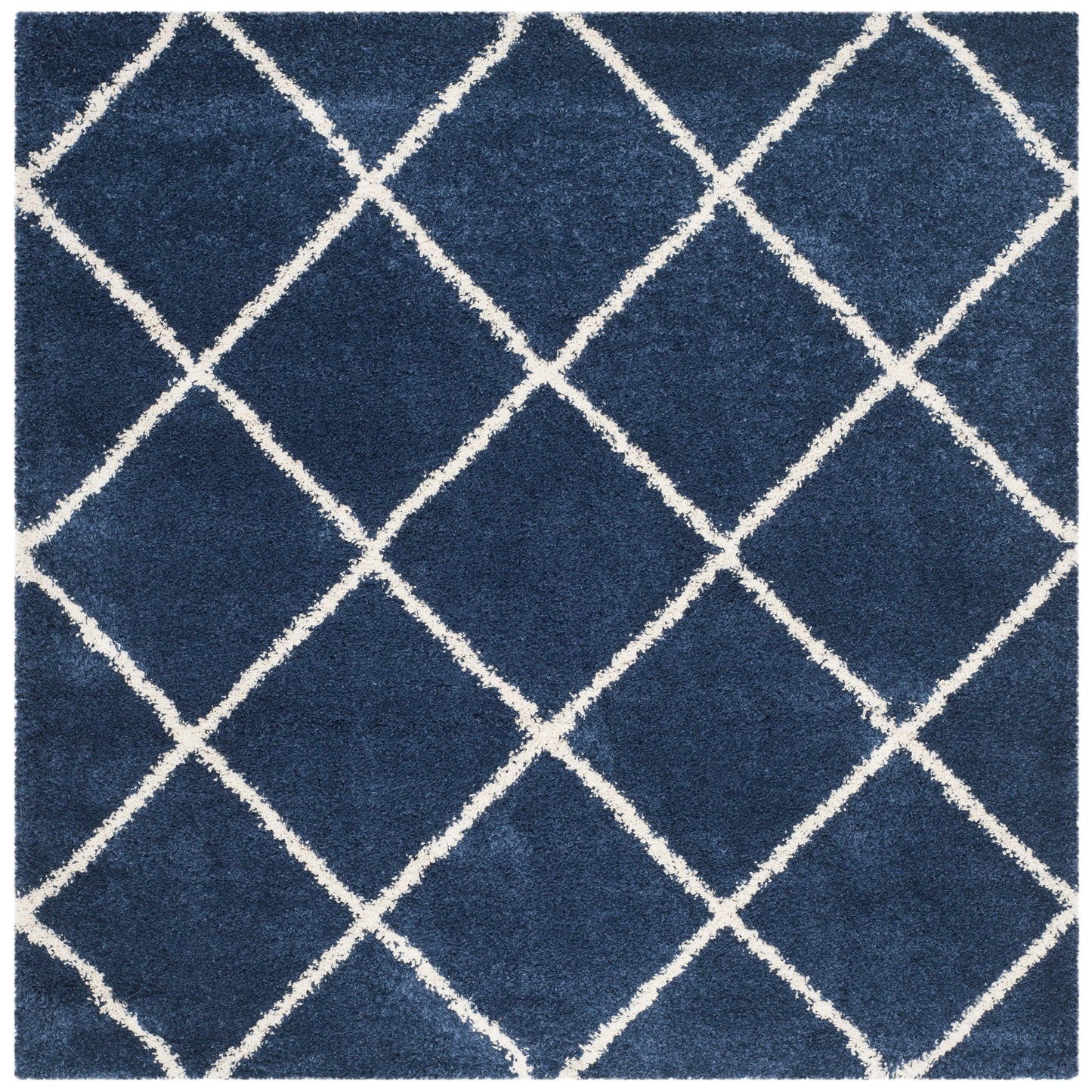 Tapis SAFAVIEH Hudson Shag Raili Diamond Treillis de 2 pouces d'épaisseur