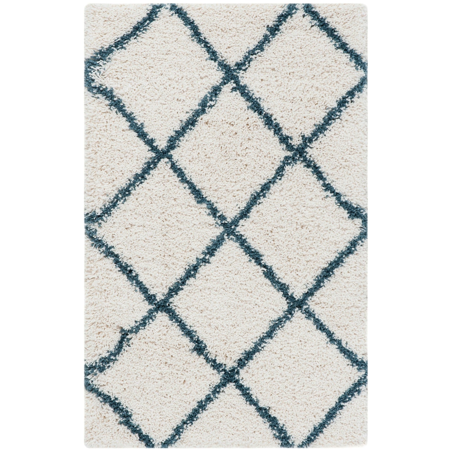 Tapis SAFAVIEH Hudson Shag Raili Diamond Treillis de 2 pouces d'épaisseur