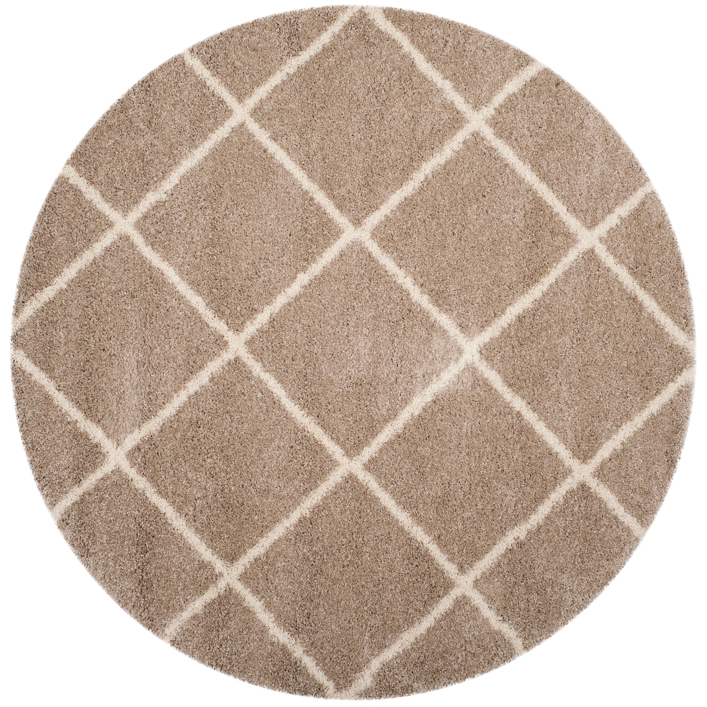 Tapis SAFAVIEH Hudson Shag Raili Diamond Treillis de 2 pouces d'épaisseur