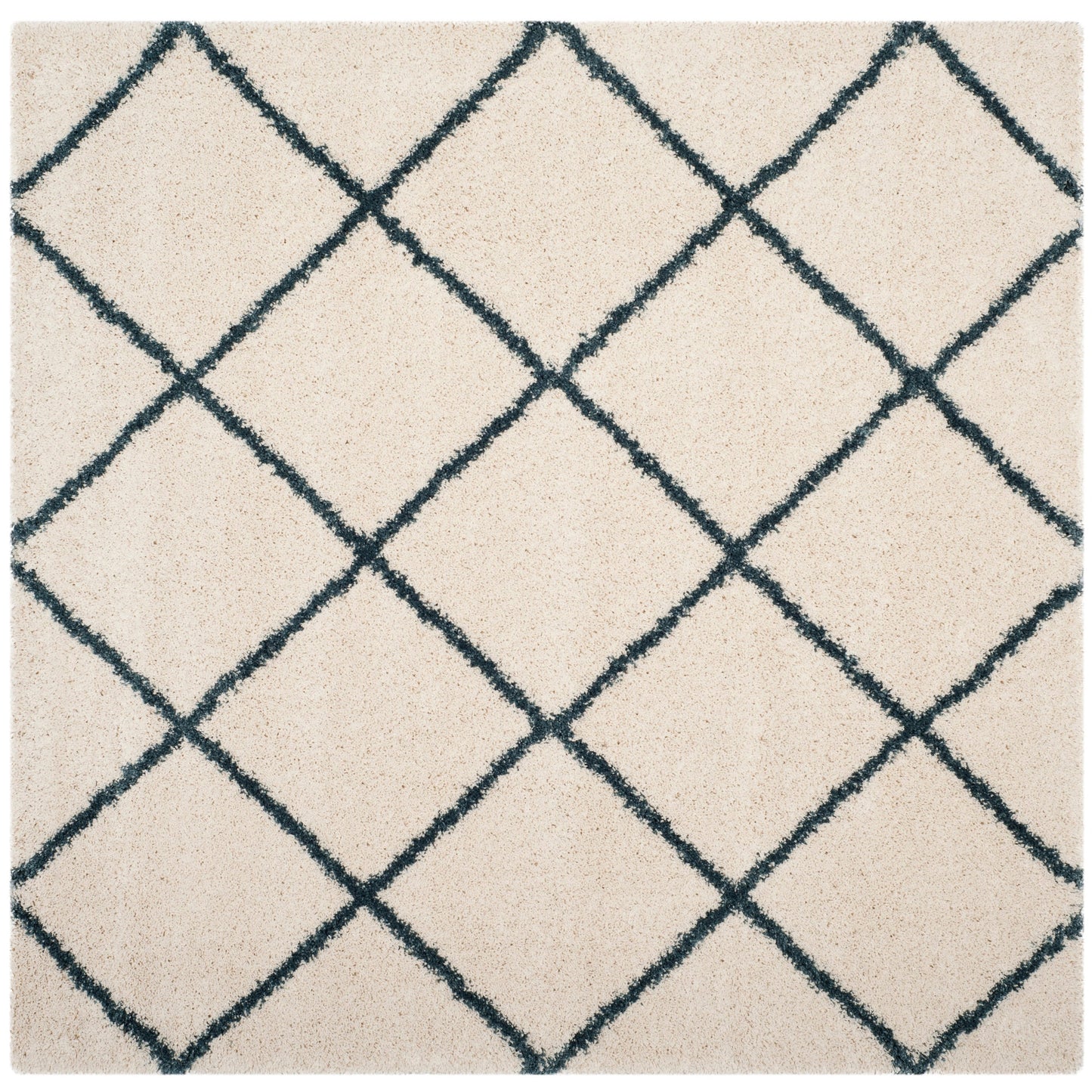 Tapis SAFAVIEH Hudson Shag Raili Diamond Treillis de 2 pouces d'épaisseur