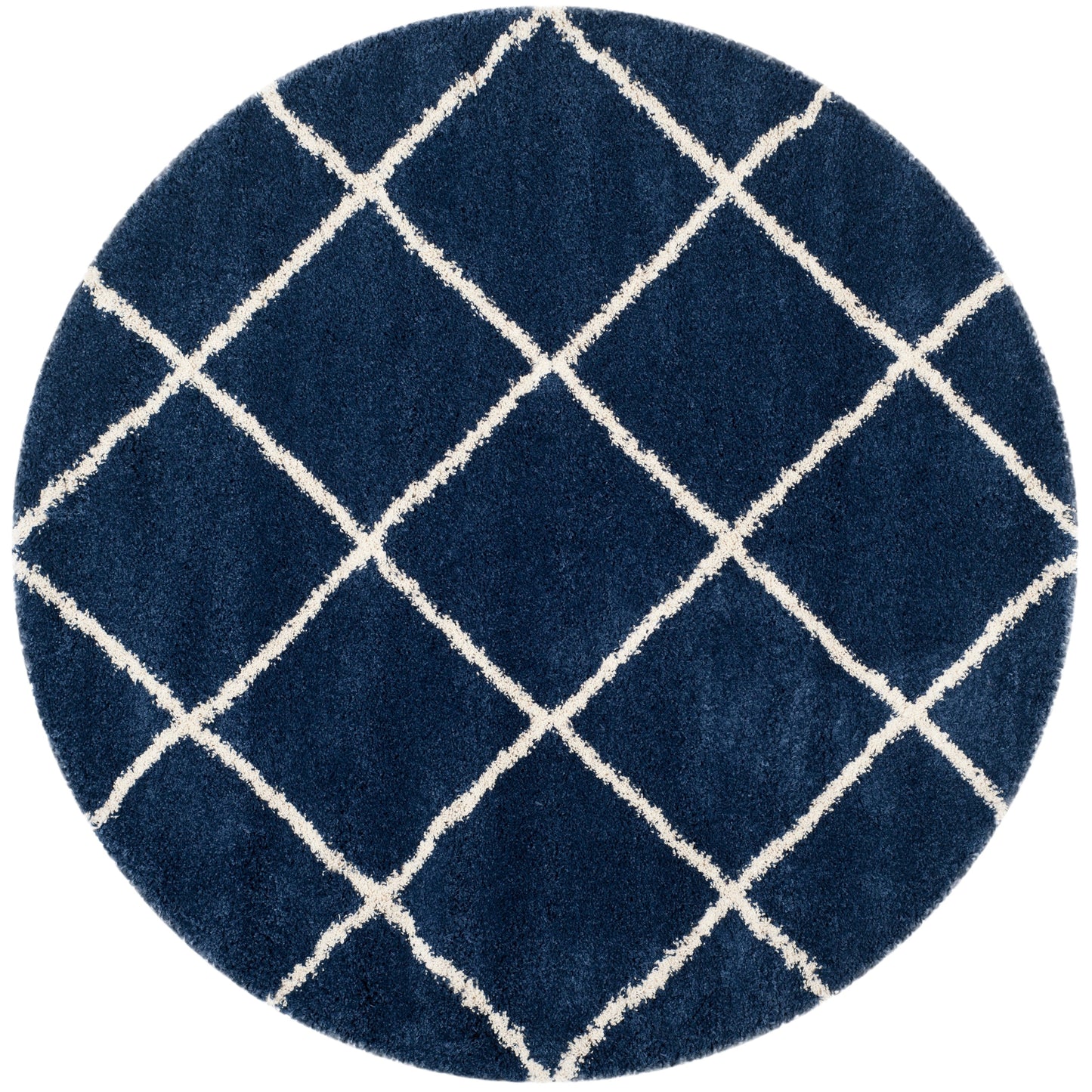 Tapis SAFAVIEH Hudson Shag Raili Diamond Treillis de 2 pouces d'épaisseur