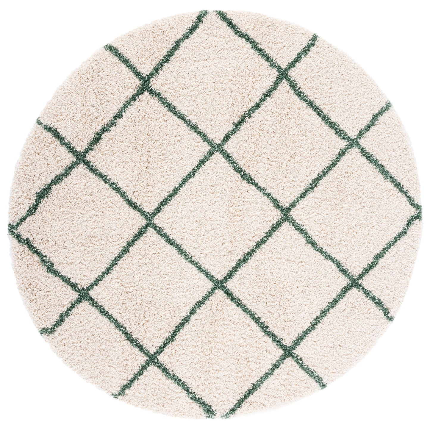 Tapis SAFAVIEH Hudson Shag Raili Diamond Treillis de 2 pouces d'épaisseur