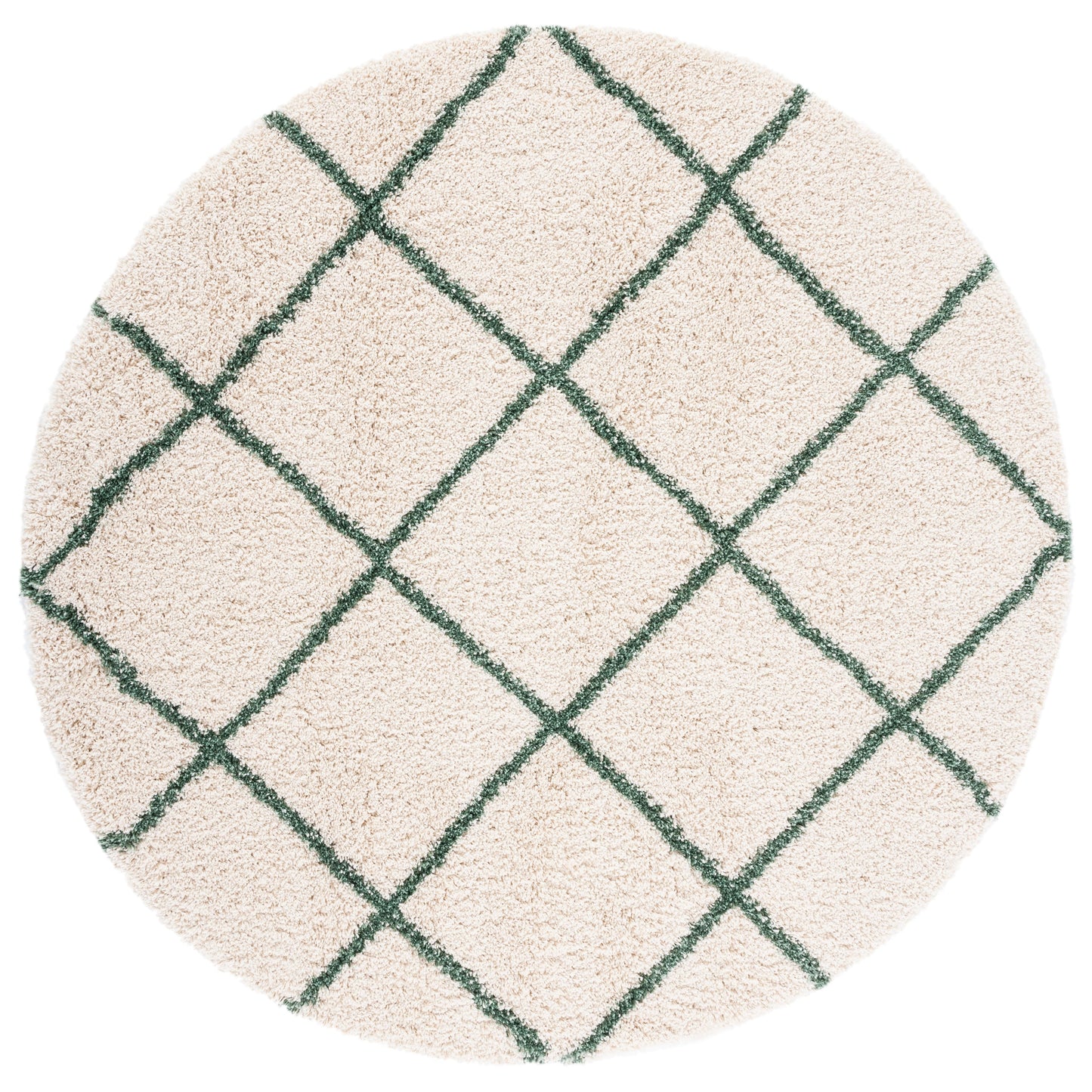 Tapis SAFAVIEH Hudson Shag Raili Diamond Treillis de 2 pouces d'épaisseur