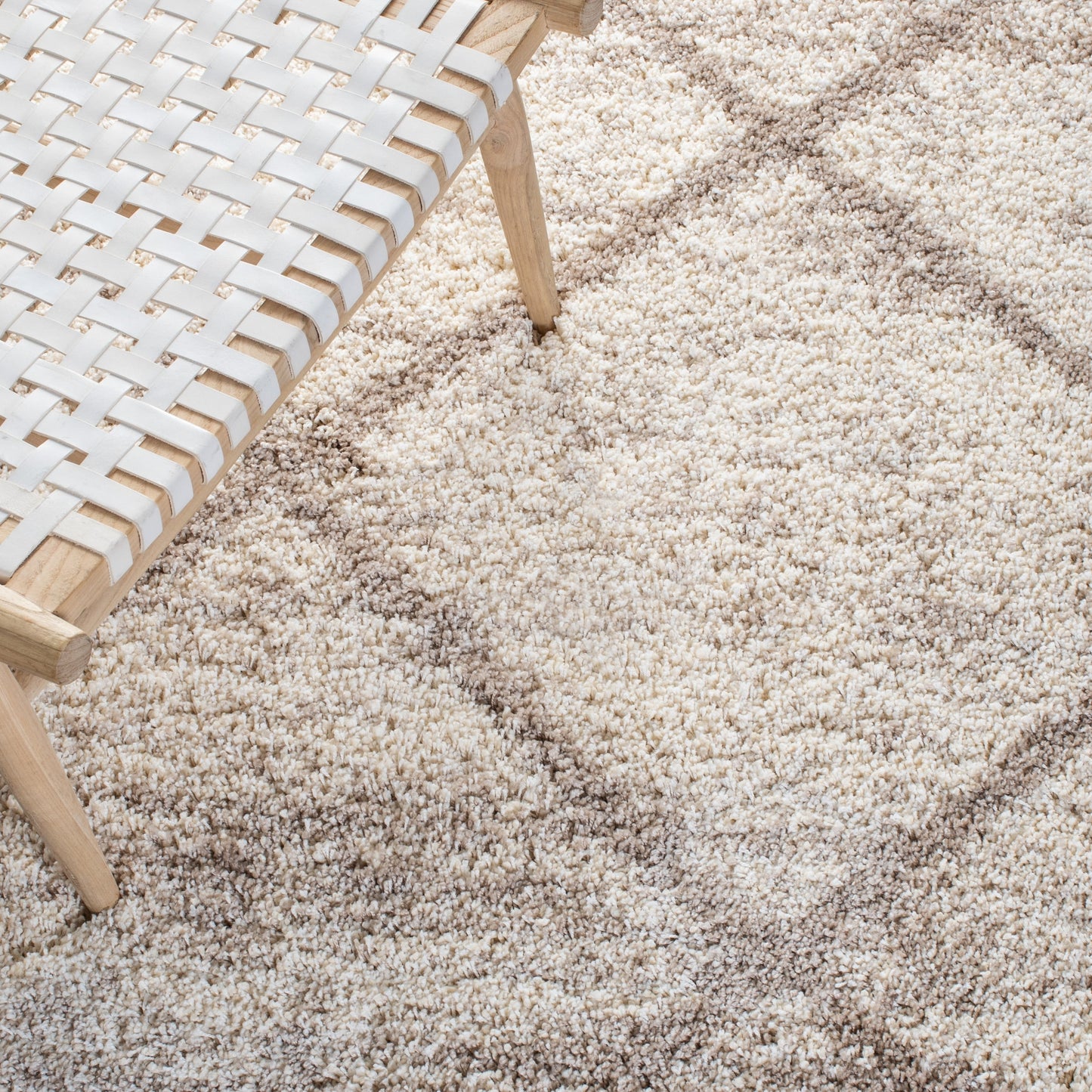 Tapis SAFAVIEH Hudson Shag Raili Diamond Treillis de 2 pouces d'épaisseur