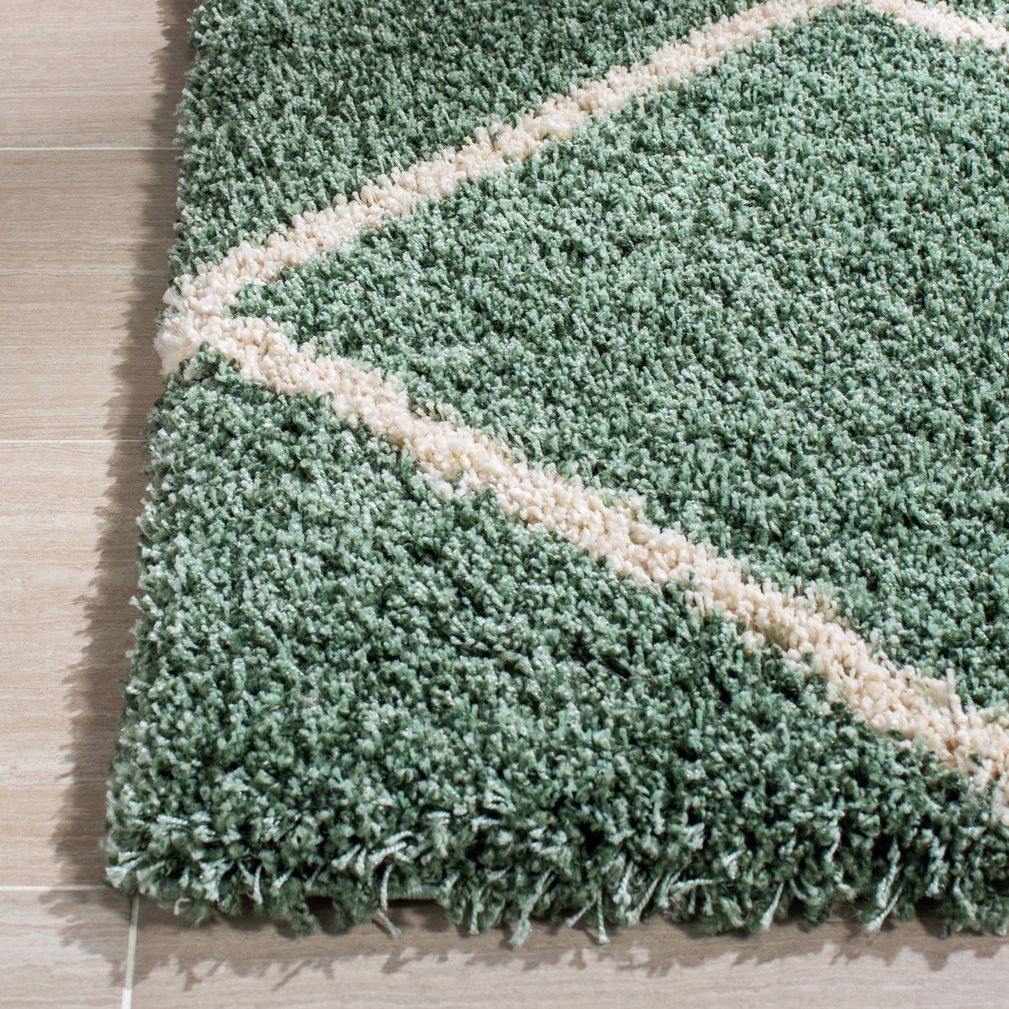 Tapis SAFAVIEH Hudson Shag Raili Diamond Treillis de 2 pouces d'épaisseur