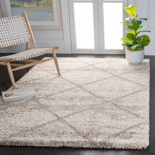 Tapis SAFAVIEH Hudson Shag Raili Diamond Treillis de 2 pouces d'épaisseur
