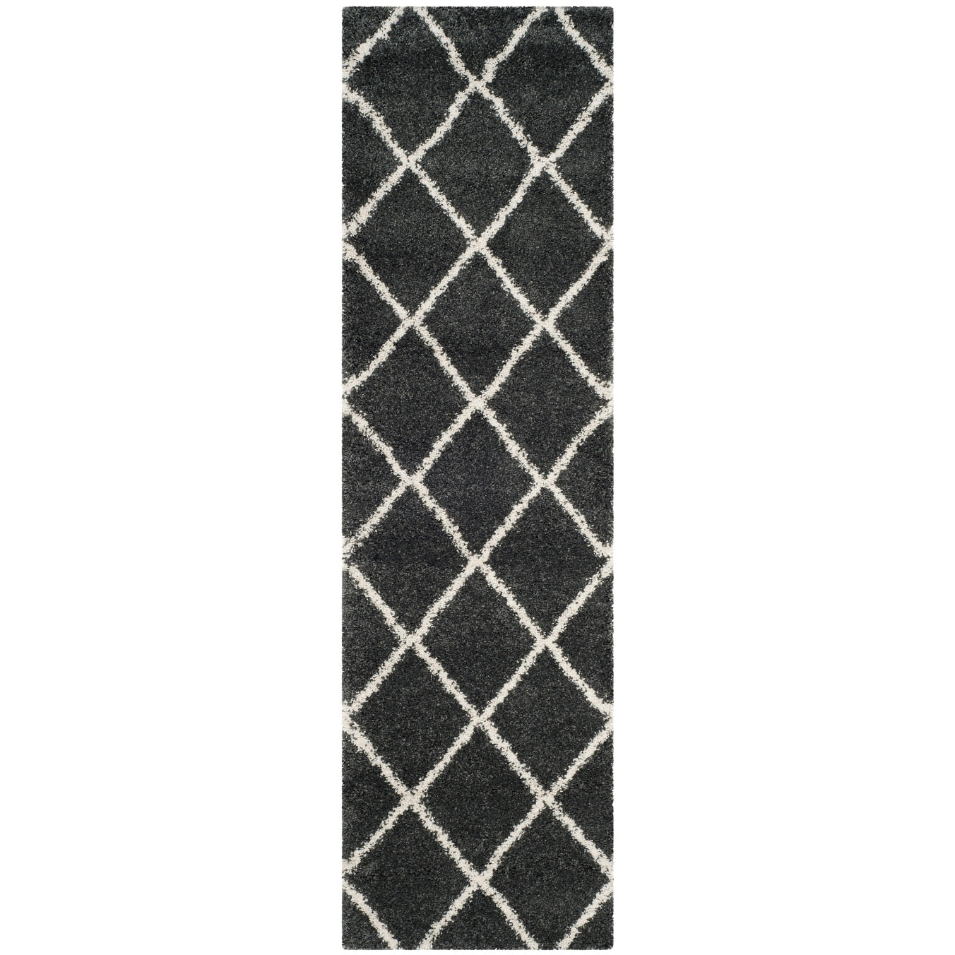 Tapis SAFAVIEH Hudson Shag Raili Diamond Treillis de 2 pouces d'épaisseur