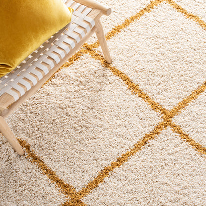 Tapis SAFAVIEH Hudson Shag Raili Diamond Treillis de 2 pouces d'épaisseur