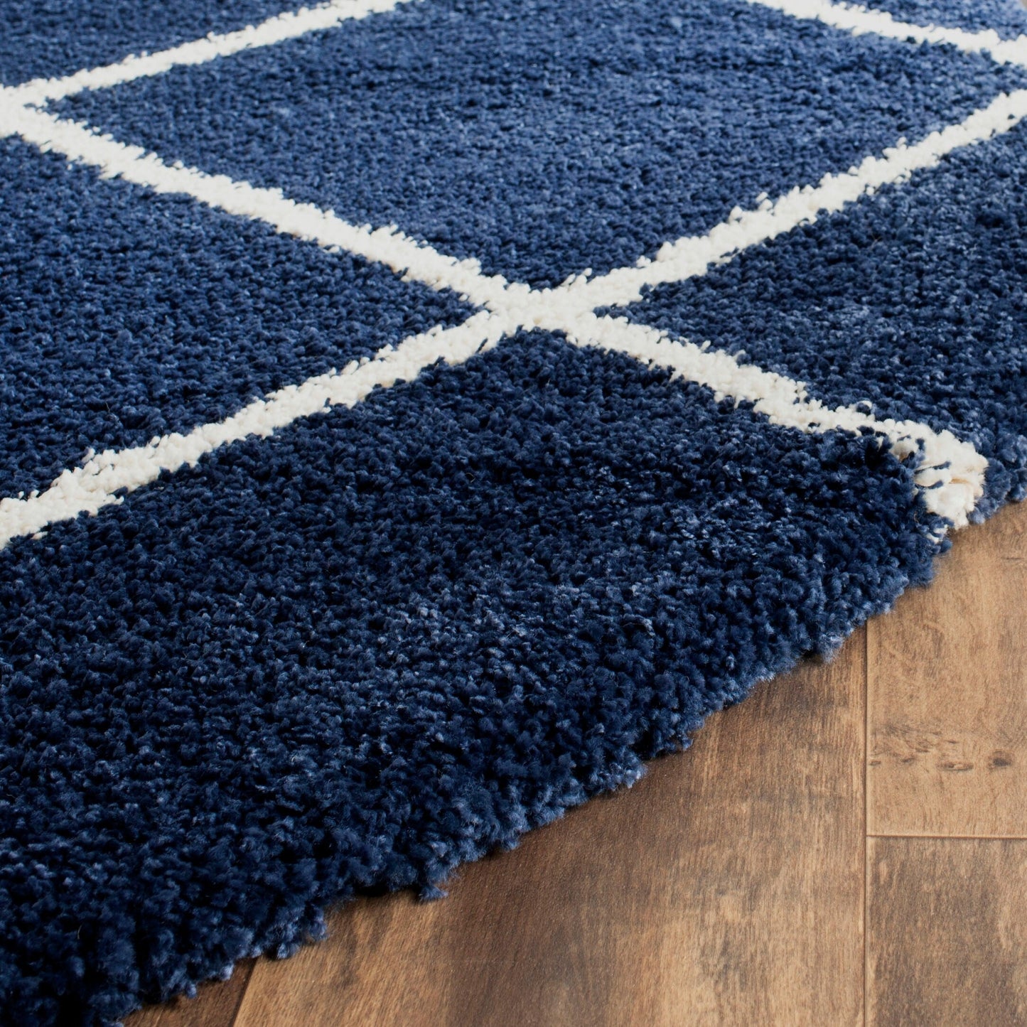 Tapis SAFAVIEH Hudson Shag Raili Diamond Treillis de 2 pouces d'épaisseur