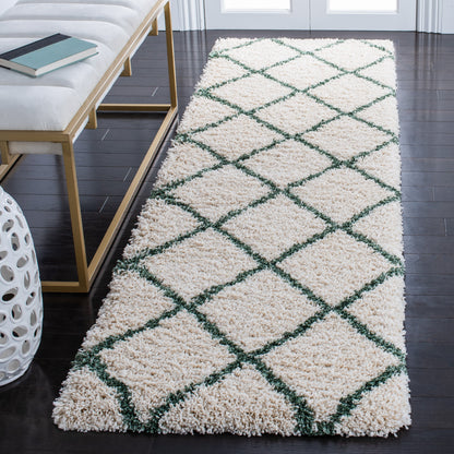 Tapis SAFAVIEH Hudson Shag Raili Diamond Treillis de 2 pouces d'épaisseur