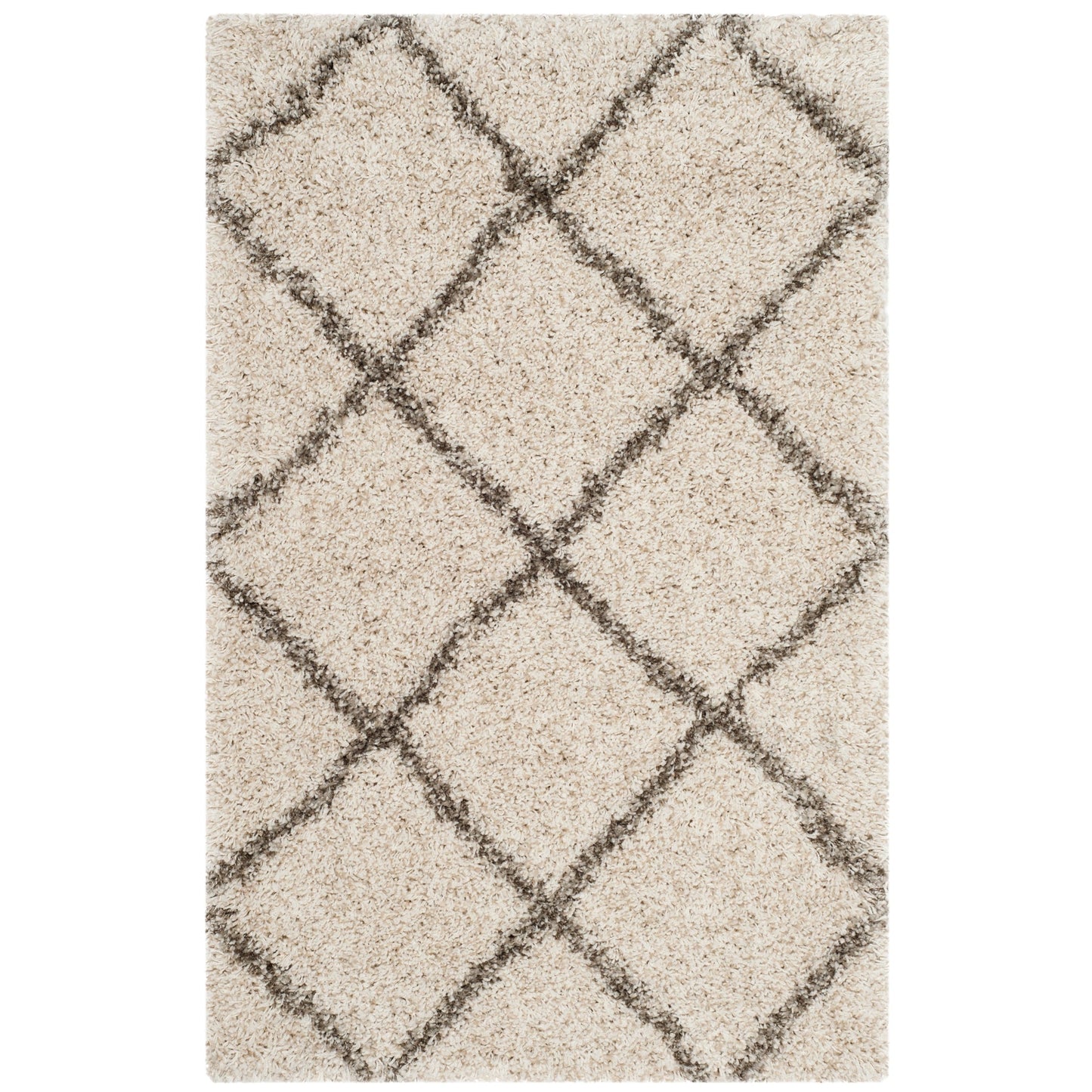 Tapis SAFAVIEH Hudson Shag Raili Diamond Treillis de 2 pouces d'épaisseur