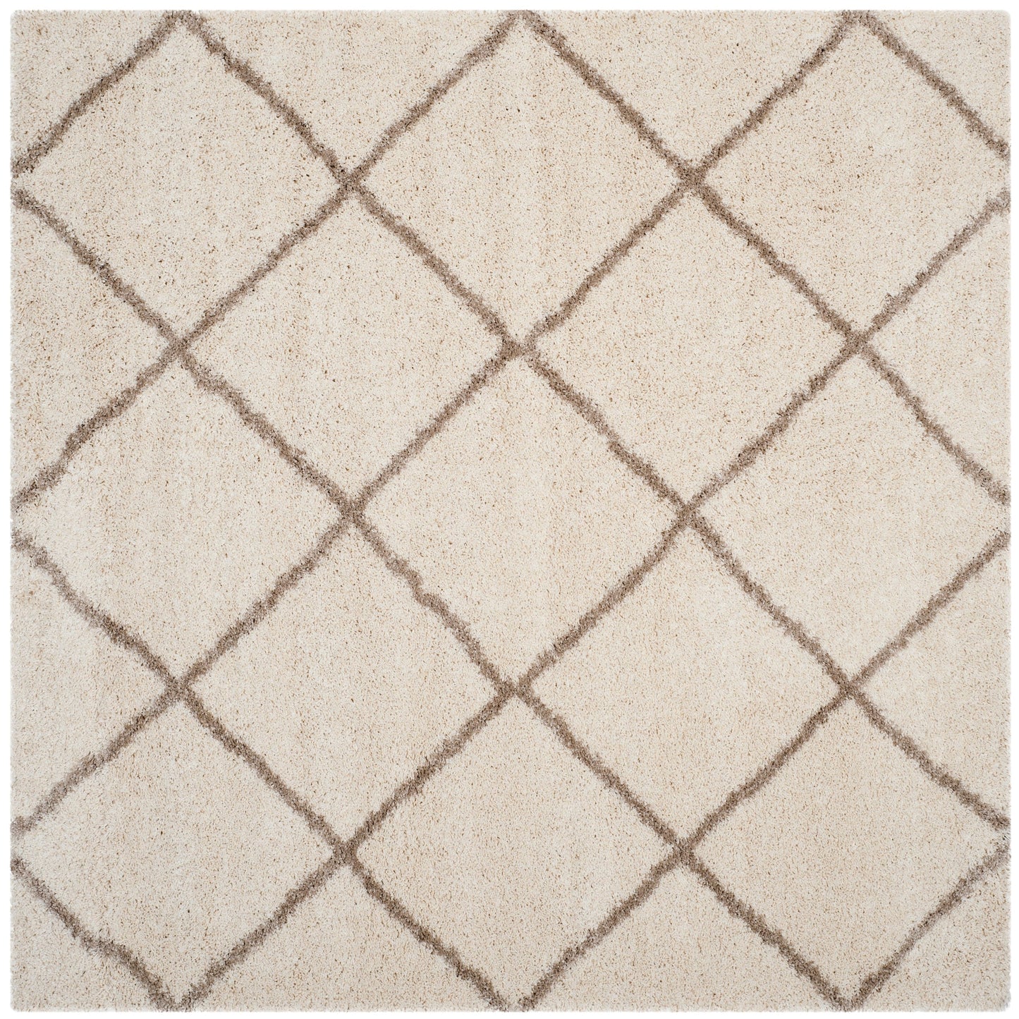 Tapis SAFAVIEH Hudson Shag Raili Diamond Treillis de 2 pouces d'épaisseur