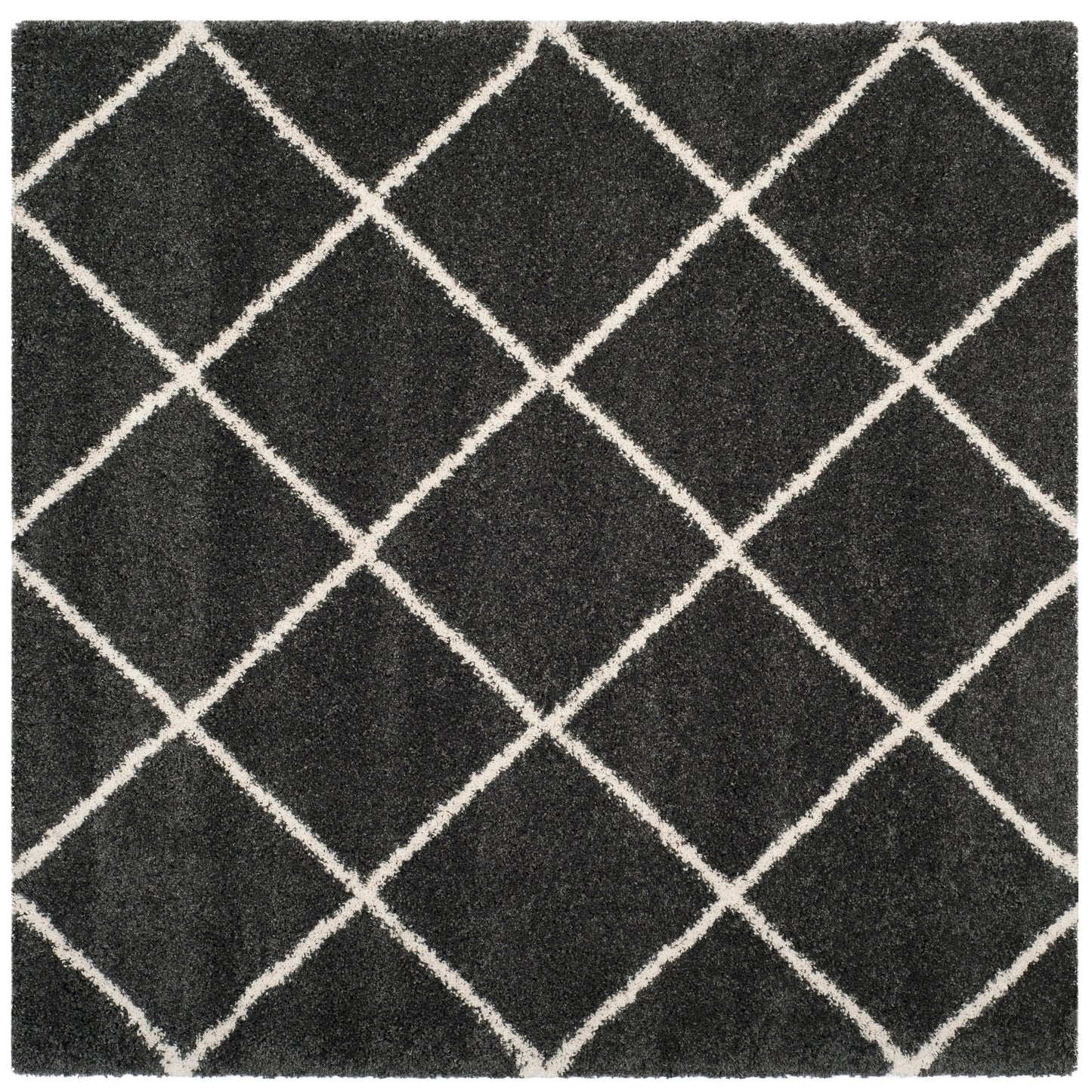 Tapis SAFAVIEH Hudson Shag Raili Diamond Treillis de 2 pouces d'épaisseur