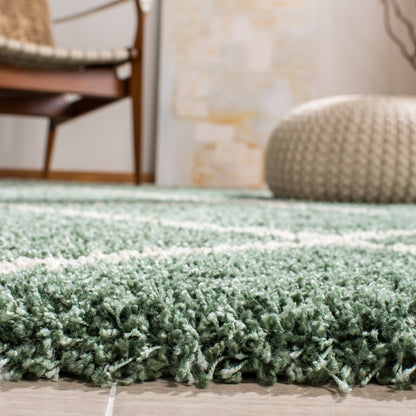 Tapis SAFAVIEH Hudson Shag Raili Diamond Treillis de 2 pouces d'épaisseur