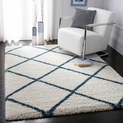 Tapis SAFAVIEH Hudson Shag Raili Diamond Treillis de 2 pouces d'épaisseur