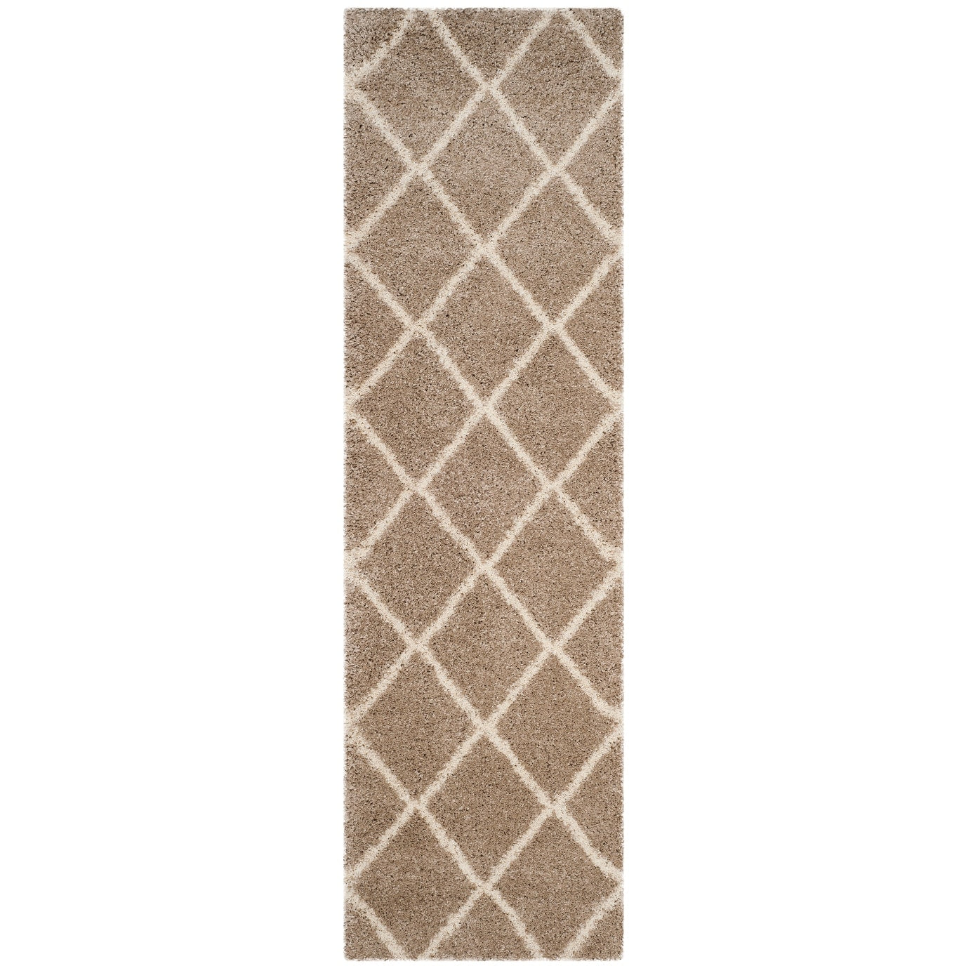 Tapis SAFAVIEH Hudson Shag Raili Diamond Treillis de 2 pouces d'épaisseur