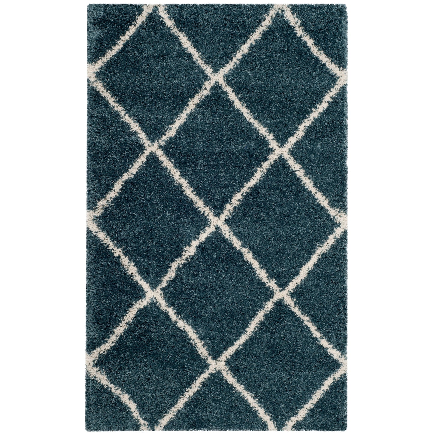 Tapis SAFAVIEH Hudson Shag Raili Diamond Treillis de 2 pouces d'épaisseur