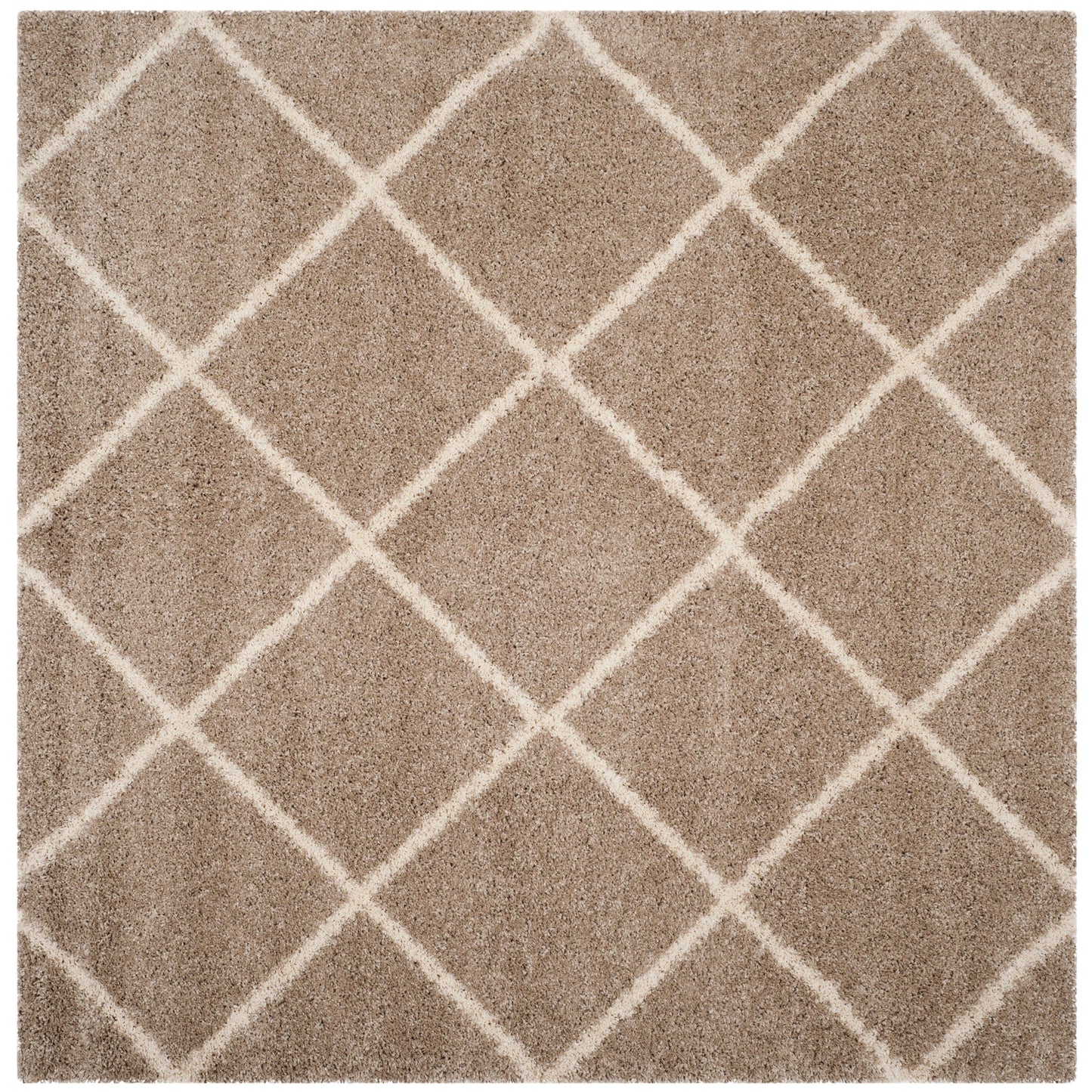 Tapis SAFAVIEH Hudson Shag Raili Diamond Treillis de 2 pouces d'épaisseur