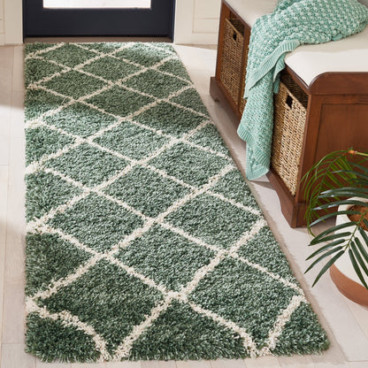 Tapis SAFAVIEH Hudson Shag Raili Diamond Treillis de 2 pouces d'épaisseur
