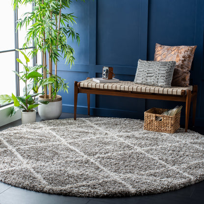 Tapis SAFAVIEH Hudson Shag Raili Diamond Treillis de 2 pouces d'épaisseur